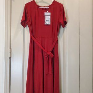 Burgundy Midi Dress